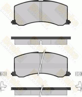 Brake Engineering PA1256 - Bremžu uzliku kompl., Disku bremzes ps1.lv