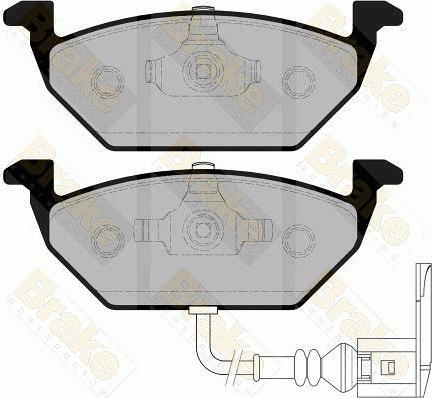 Brake Engineering PA1289 - Bremžu uzliku kompl., Disku bremzes ps1.lv