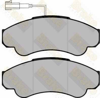 Brake Engineering PA1284 - Bremžu uzliku kompl., Disku bremzes ps1.lv