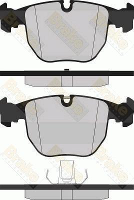 Brake Engineering PA1237 - Bremžu uzliku kompl., Disku bremzes ps1.lv