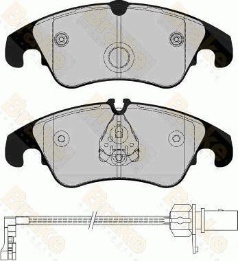 Brake Engineering PA1794 - Bremžu uzliku kompl., Disku bremzes ps1.lv