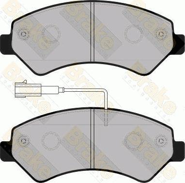 Japanparts JPA-0649AF - Bremžu uzliku kompl., Disku bremzes ps1.lv