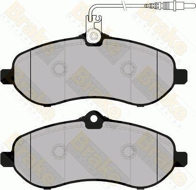 Brake Engineering PA1762 - Bremžu uzliku kompl., Disku bremzes ps1.lv