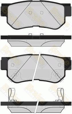 Brake Engineering PA1709 - Bremžu uzliku kompl., Disku bremzes ps1.lv