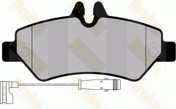 Brake Engineering PA1702 - Bremžu uzliku kompl., Disku bremzes ps1.lv