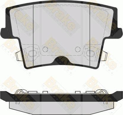 Brake Engineering PA1711 - Bremžu uzliku kompl., Disku bremzes ps1.lv