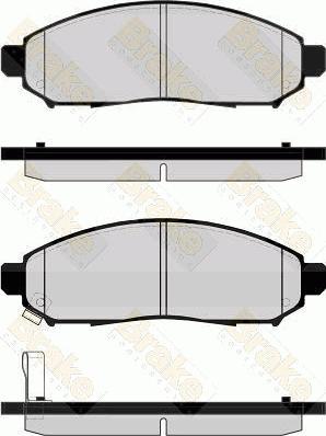 Brake Engineering PA1713 - Bremžu uzliku kompl., Disku bremzes ps1.lv