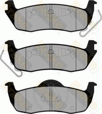 Brake Engineering PA1720 - Bremžu uzliku kompl., Disku bremzes ps1.lv