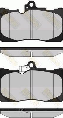 Brake Engineering PA1723 - Bremžu uzliku kompl., Disku bremzes ps1.lv