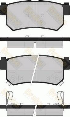 Brake Engineering PA1727 - Bremžu uzliku kompl., Disku bremzes ps1.lv