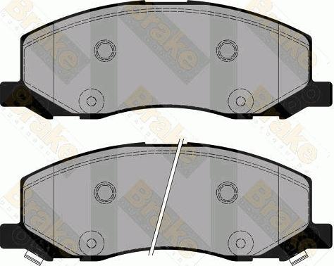 Brake Engineering PA1779 - Bremžu uzliku kompl., Disku bremzes ps1.lv