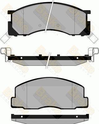 Brake Engineering PA846 - Bremžu uzliku kompl., Disku bremzes ps1.lv