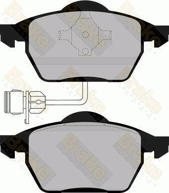 Brake Engineering PA865 - Bremžu uzliku kompl., Disku bremzes ps1.lv