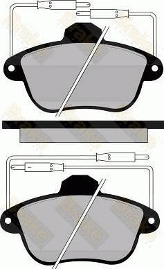 Brake Engineering PA807 - Bremžu uzliku kompl., Disku bremzes ps1.lv