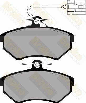 Brake Engineering PA872 - Bremžu uzliku kompl., Disku bremzes ps1.lv