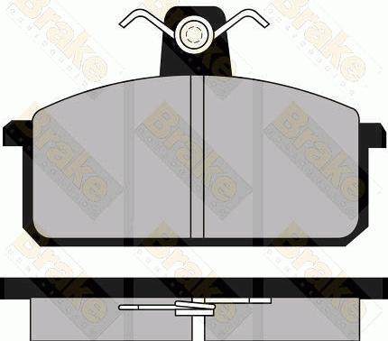 Brake Engineering PA350 - Bremžu uzliku kompl., Disku bremzes ps1.lv