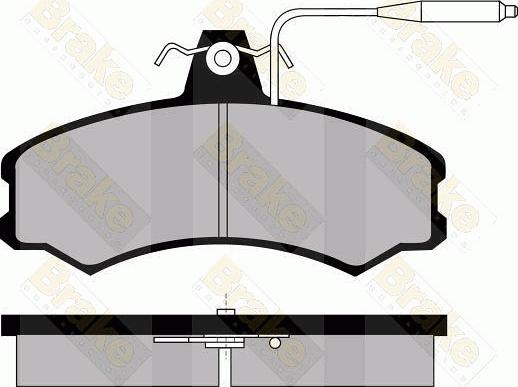 Brake Engineering PA362 - Bremžu uzliku kompl., Disku bremzes ps1.lv