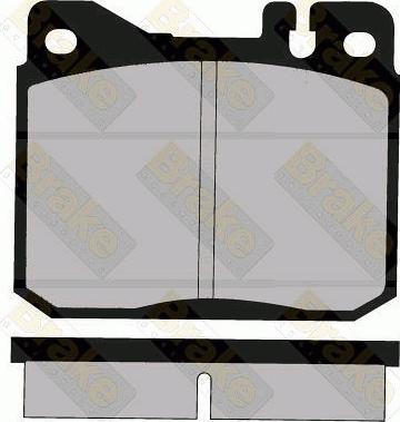 Brake Engineering PA323 - Bremžu uzliku kompl., Disku bremzes ps1.lv