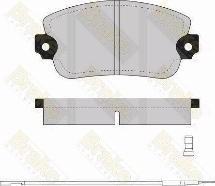 Brake Engineering PA256 - Bremžu uzliku kompl., Disku bremzes ps1.lv