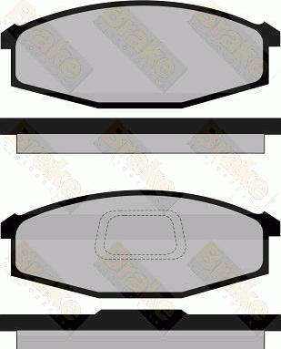 Brake Engineering PA794 - Bremžu uzliku kompl., Disku bremzes ps1.lv