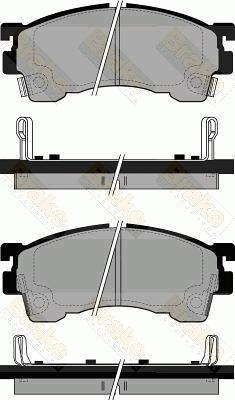 Brake Engineering PA768 - Bremžu uzliku kompl., Disku bremzes ps1.lv