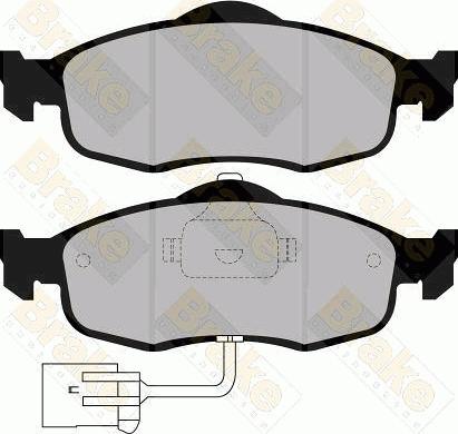 Brake Engineering PA730 - Bremžu uzliku kompl., Disku bremzes ps1.lv