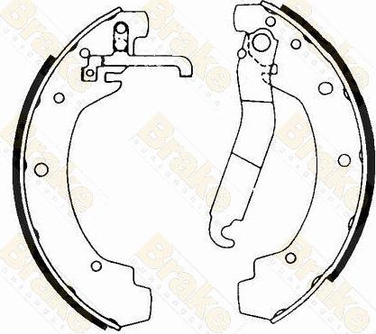 Brake Engineering SH1193 - Bremžu loku komplekts ps1.lv