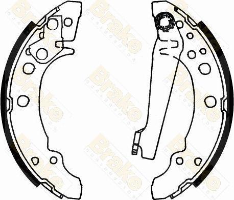 Brake Engineering SH1166 - Bremžu loku komplekts ps1.lv