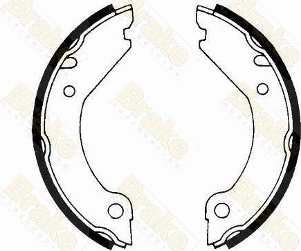 Brake Engineering SH1204 - Bremžu loku kompl., Stāvbremze ps1.lv