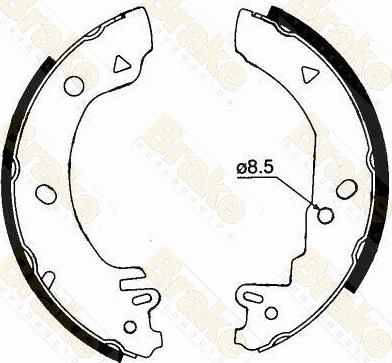 Brake Engineering SH1280 - Bremžu loku komplekts ps1.lv