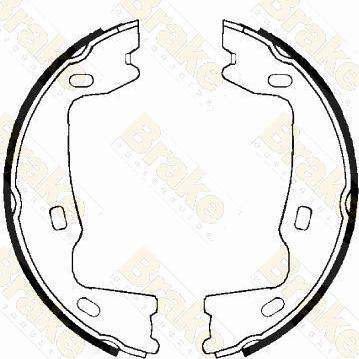 Brake Engineering SH1223 - Bremžu loku kompl., Stāvbremze ps1.lv