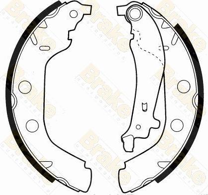 Brake Engineering SH2499 - Bremžu loku komplekts ps1.lv