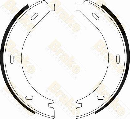 Brake Engineering SH2489 - Bremžu loku kompl., Stāvbremze ps1.lv