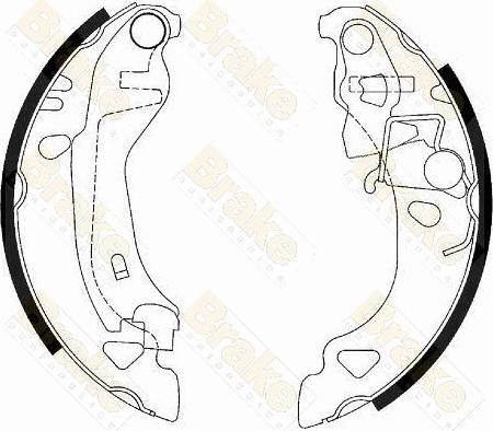 Brake Engineering SH2438 - Bremžu loku komplekts ps1.lv