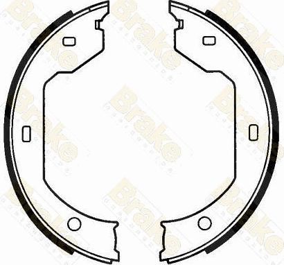 Brake Engineering SH2593 - Bremžu loku kompl., Stāvbremze ps1.lv