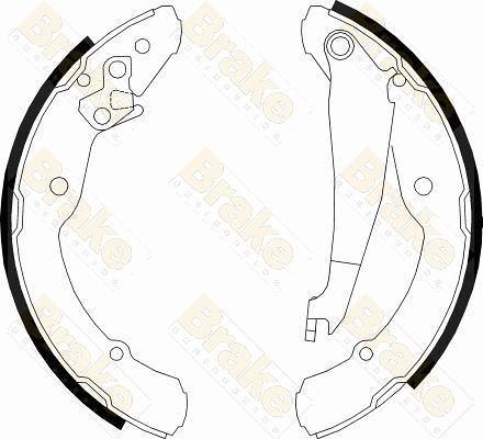 Brake Engineering SH2501 - Bremžu loku komplekts ps1.lv