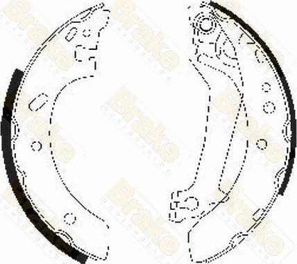 Brake Engineering SH2503 - Bremžu loku komplekts ps1.lv