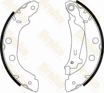 Brake Engineering SH2539 - Bremžu loku komplekts ps1.lv