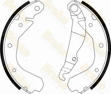 Brake Engineering SH2212 - Bremžu loku komplekts ps1.lv