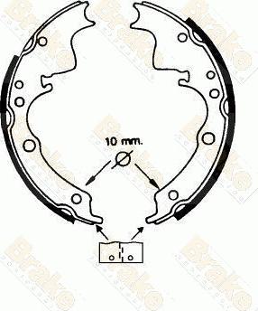 Brake Engineering SH2220 - Bremžu loku komplekts ps1.lv