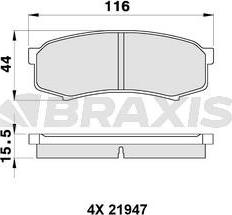 TOMEX brakes 13-83 - Bremžu uzliku kompl., Disku bremzes ps1.lv