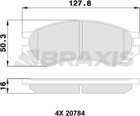 Valeo 671775 - Bremžu uzliku kompl., Disku bremzes ps1.lv