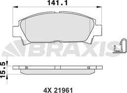 Braxis AB0191 - Bremžu uzliku kompl., Disku bremzes ps1.lv