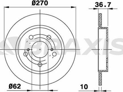 Maxtech 861290.6880 - Bremžu diski ps1.lv