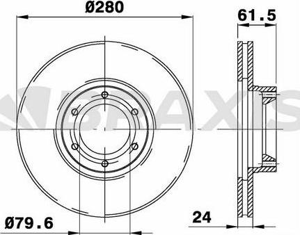 Brake Engineering DI955919 - Bremžu diski ps1.lv