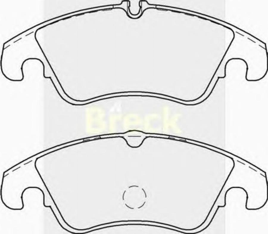 Breck 24743 00 701 10 - Bremžu uzliku kompl., Disku bremzes ps1.lv