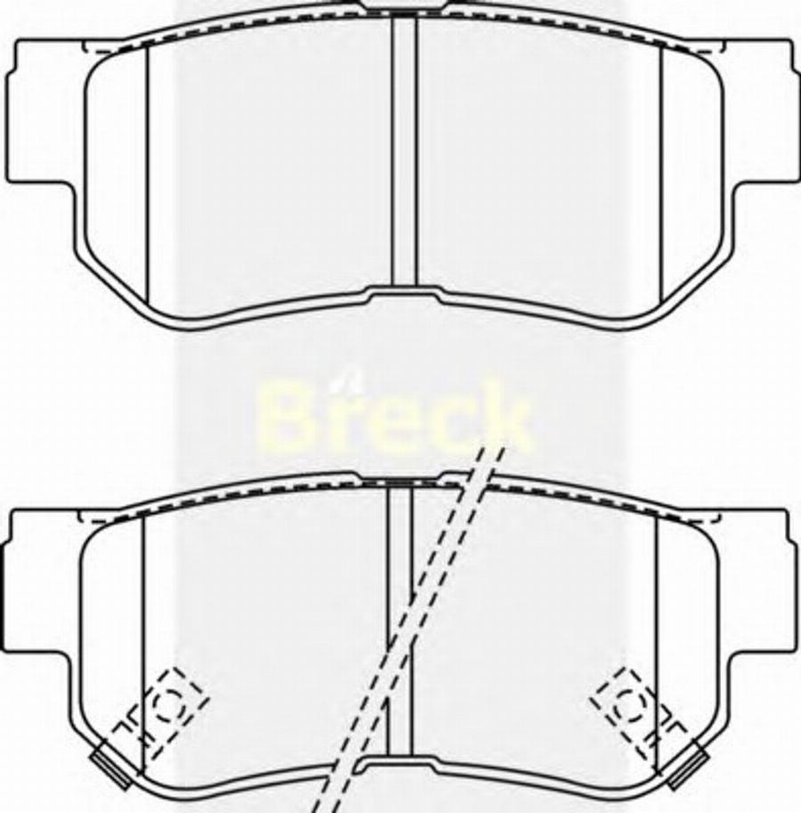 Breck 23545 00 C - Bremžu uzliku kompl., Disku bremzes ps1.lv