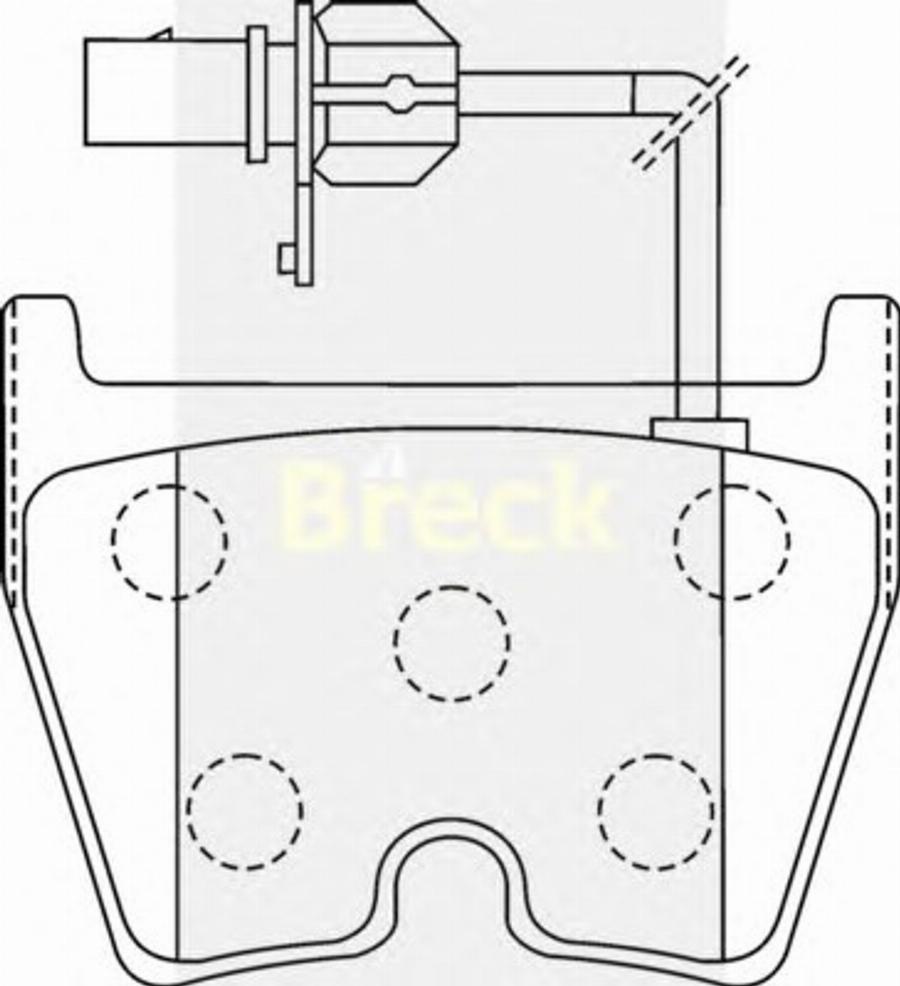 Breck 23751 00 W - Bremžu uzliku kompl., Disku bremzes ps1.lv