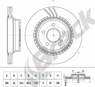 Brembo 09.A358.10 - Bremžu diski ps1.lv