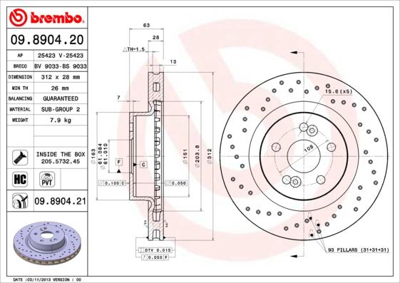 Breco BS 9033 - Bremžu diski ps1.lv